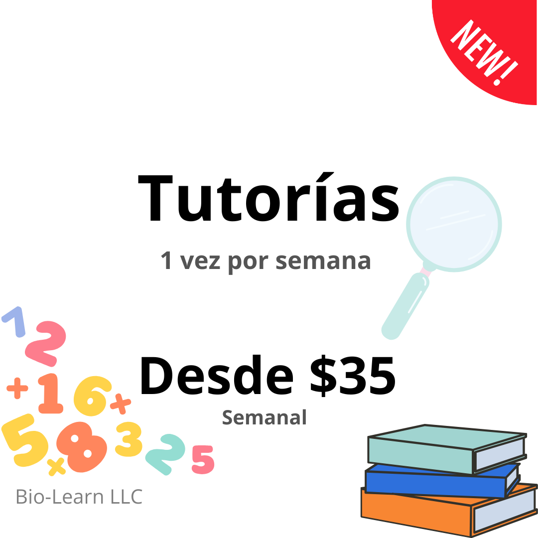 Tutorías – 1 vez por semana (1 materia)