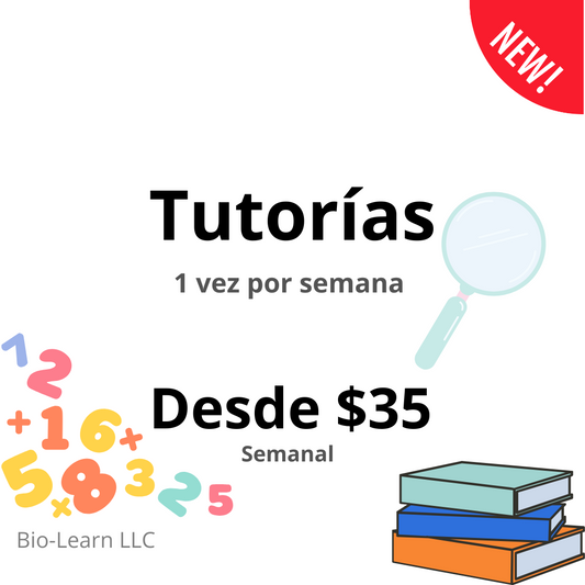 Tutorías – 1 vez por semana (1 materia)